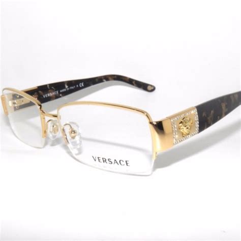 versace gold rimmed glasses|eyeglasses Versace glasses on face.